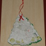 Unpainted recycled paper ornament - Virtually Montessori