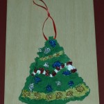 Virtually Montessori - recycled paper ornament