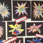 Student work using Virtually Montessori's geometry star lesson