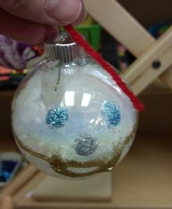 styrofoam snowman ornament