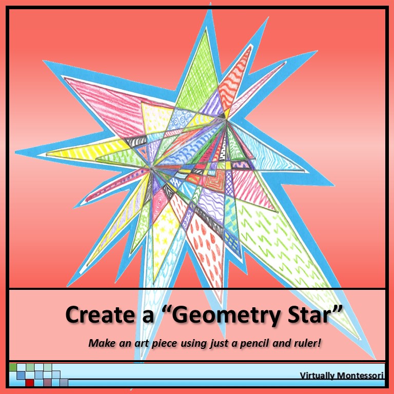 Create a Geometry Star project activity by Virtually Montessori