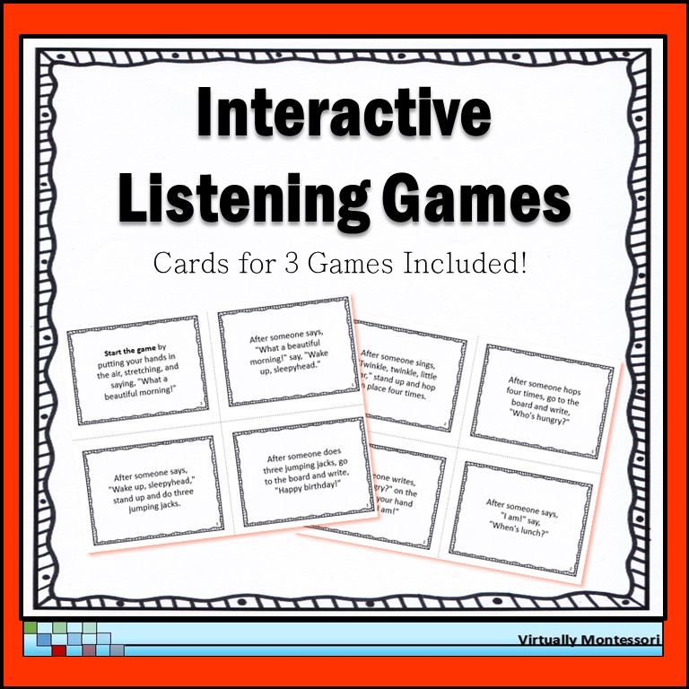 Interactive Listening Games by Virtually Montessori